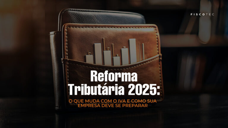 Gráfico ilustrando a transição da Reforma Tributária 2025 e o avanço do IVA no Brasil.