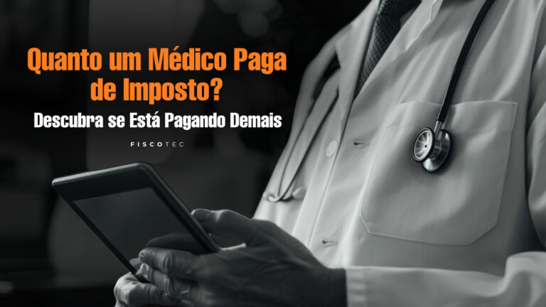 Planilha mostrando simulação de quanto um médico paga de imposto em diferentes regimes tributários