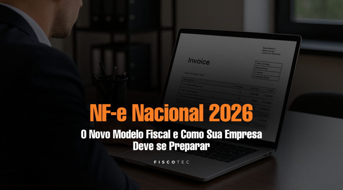 NF-e Nacional novo modelo fiscal obrigatório 2026 com layout unificado para emissão de nota fiscal eletrônica
